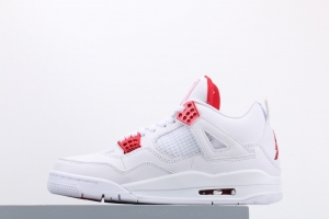 Air Jordan 4＇White University Red＇