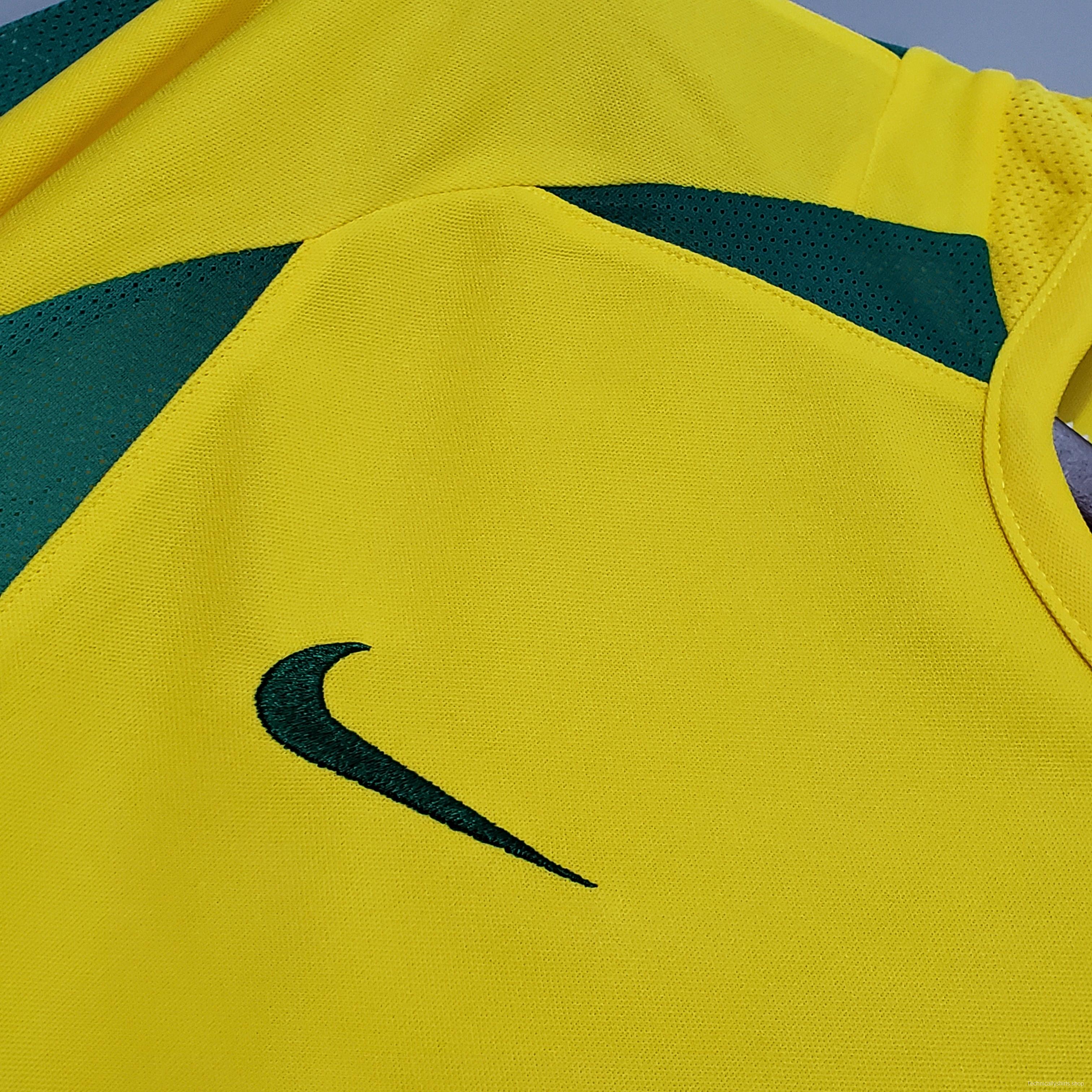 Retro 2002 Brazil home Soccer Jersey