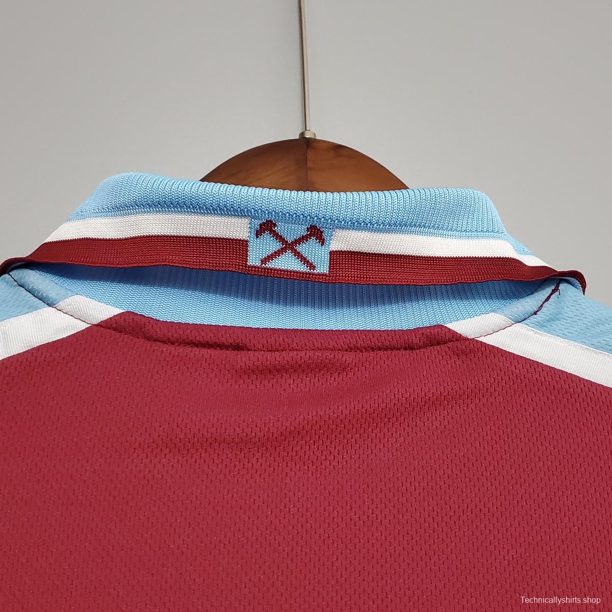 Retro 99/01 West Ham United home Soccer Jersey