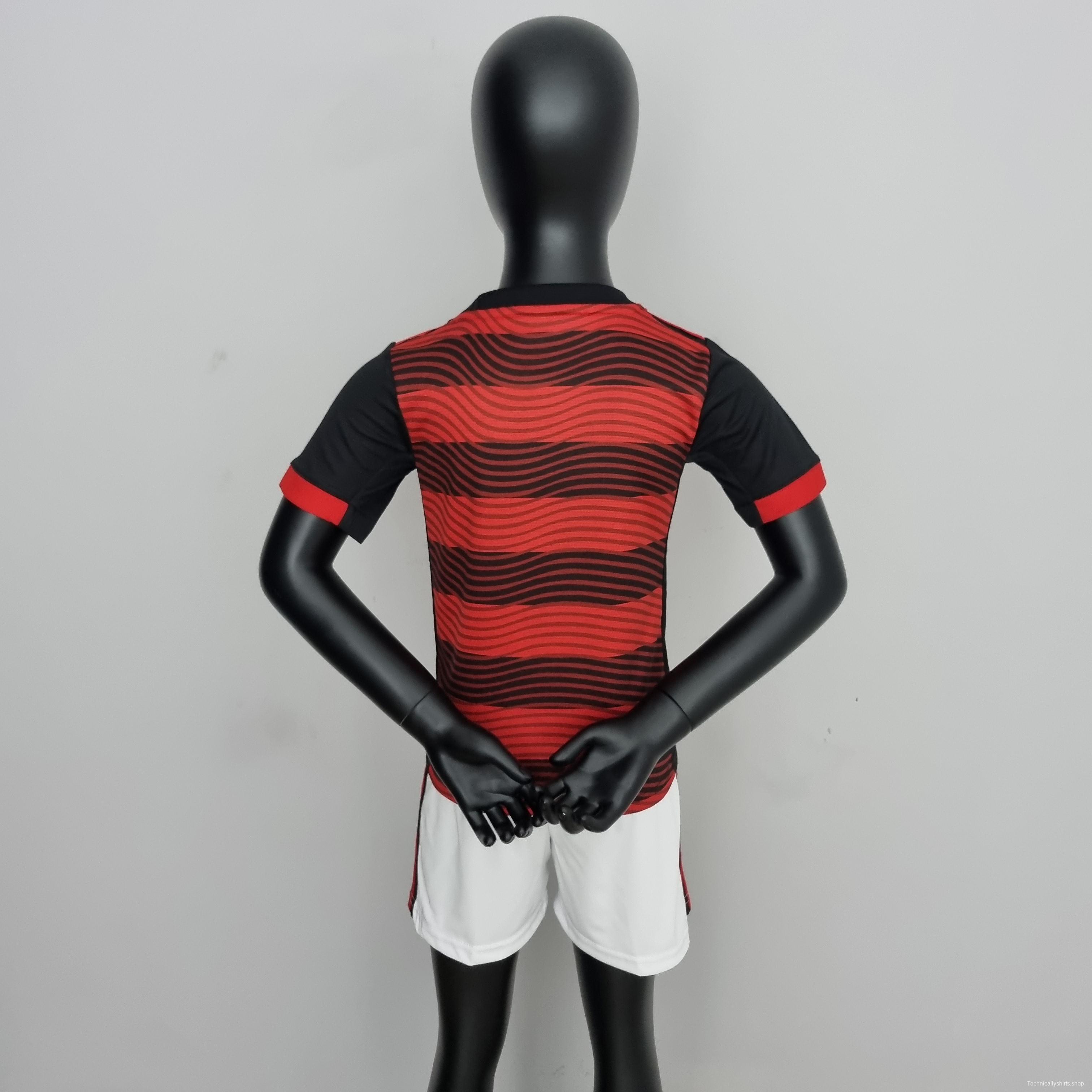 22/23 Flamengo kids home Soccer Jersey