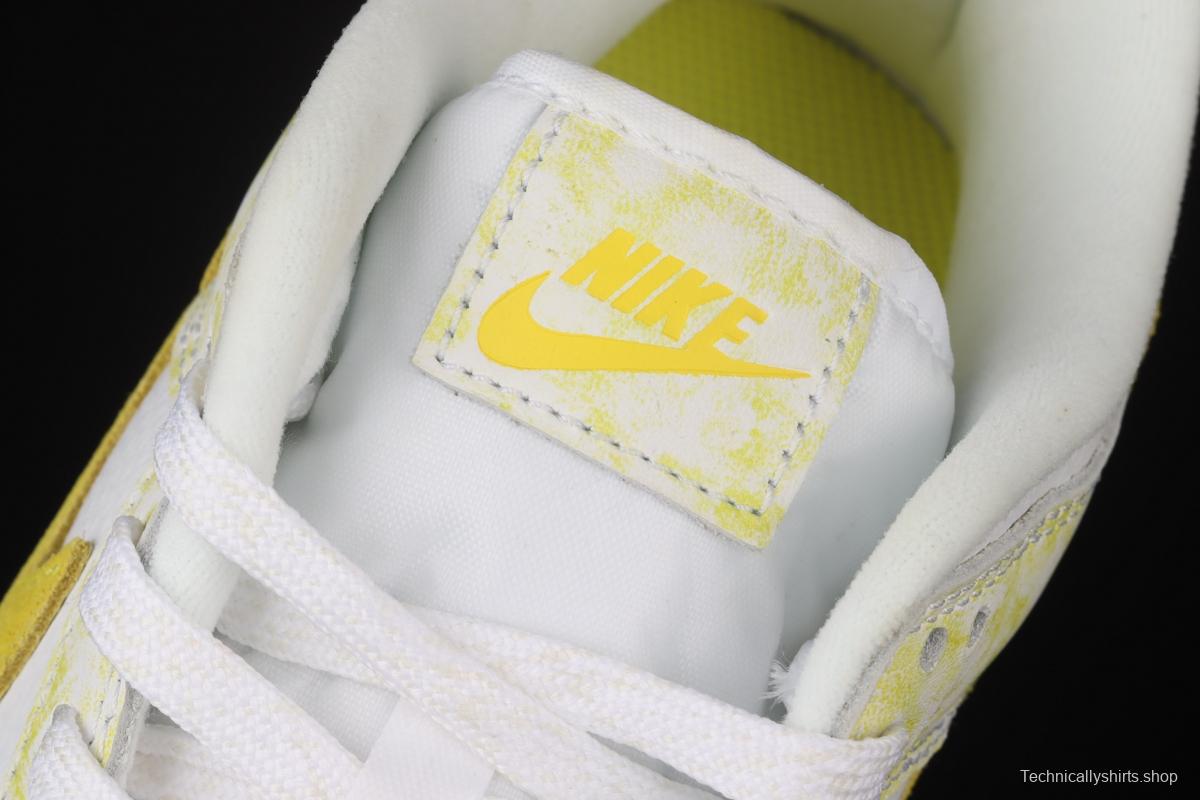 NIKE SB DUNK Low Prm yellow and white color SB buckle rebound fashion leisure board shoes DM9467-700