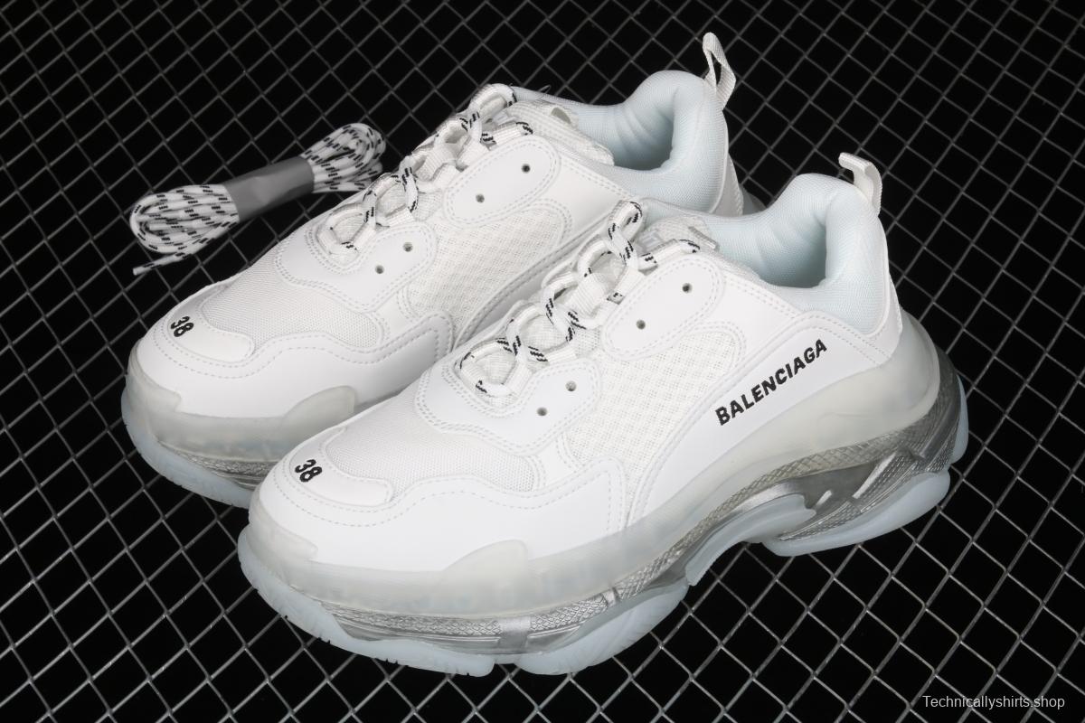 Balenciaga Triple S 3.0 full-combination nitrogen crystal outsole W2FB29001 for retro casual running shoes