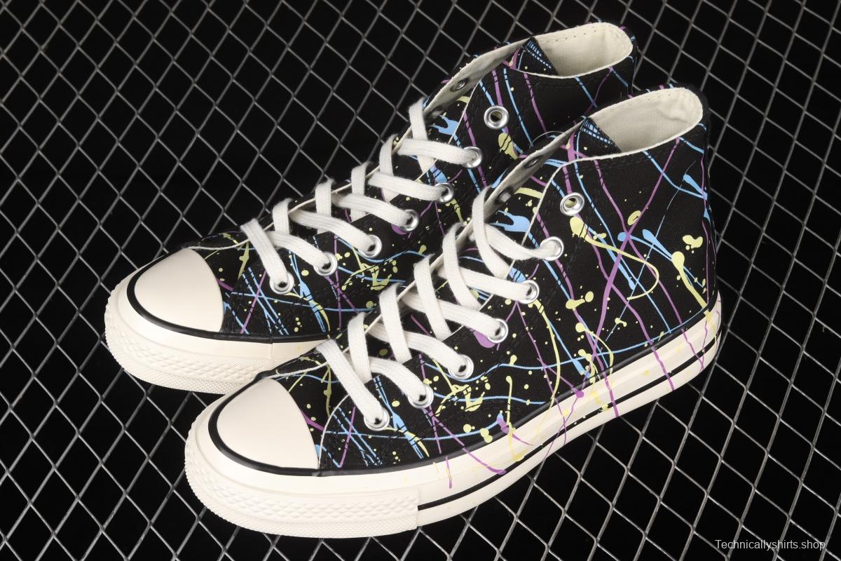 Converse Chuck 70s watercolor splash ink Chinese style high-top leisure board shoes 170801C