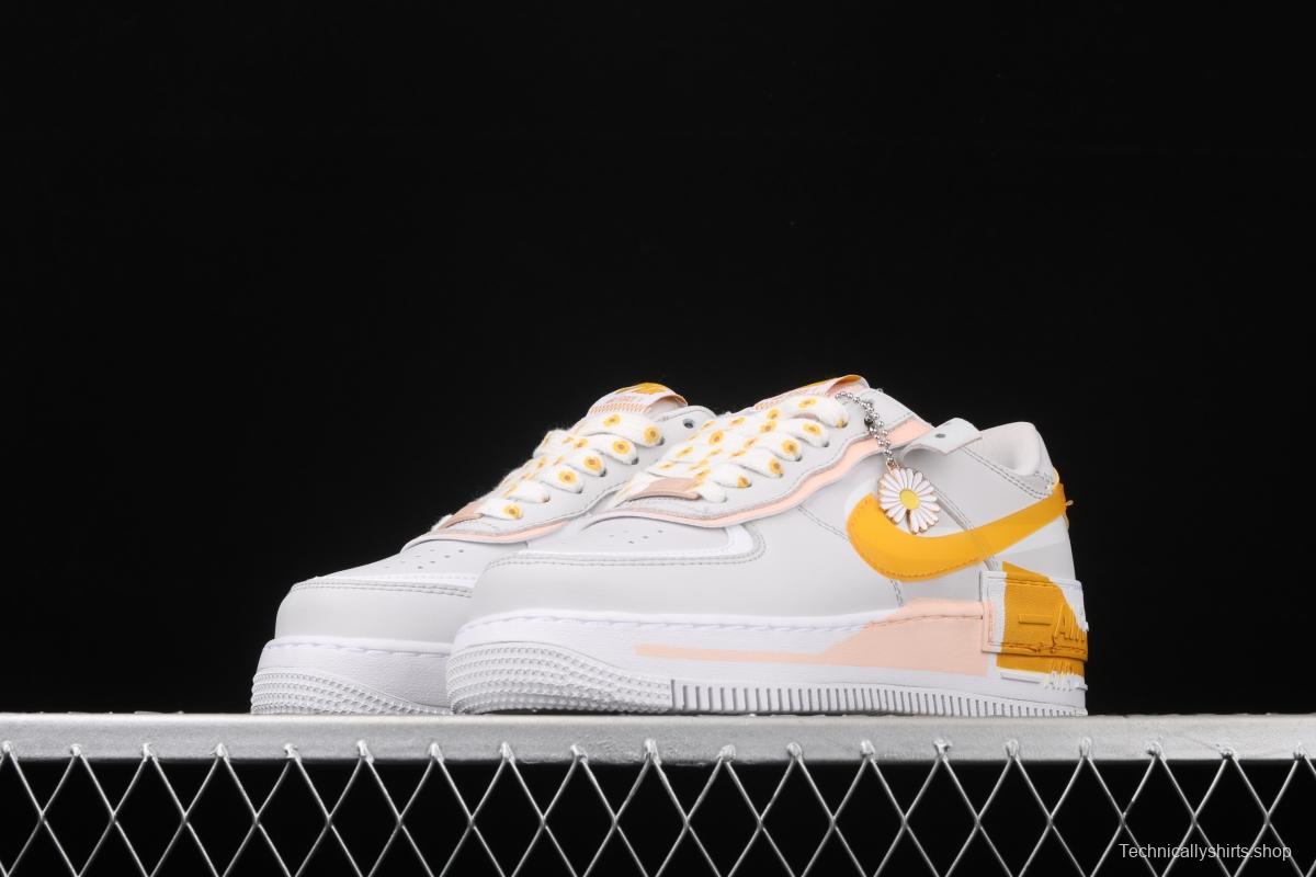 NIKE Air Force 1 ShAdidasow light weight heightened low-top 100-board shoes CQ9503-001