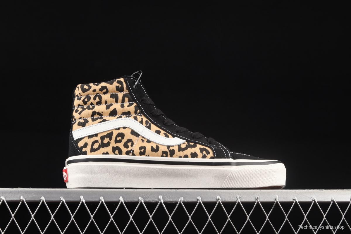 Vans UA SK8-Hi 38 DX Anaheim new leopard print high upper shoes VN0A38GFSGI