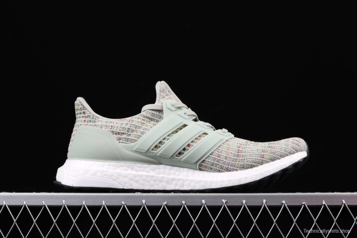 Adidas Ultra Boost 4.0 Grey Multicolor CM8109 Das fourth generation knitted striped mint gray UB