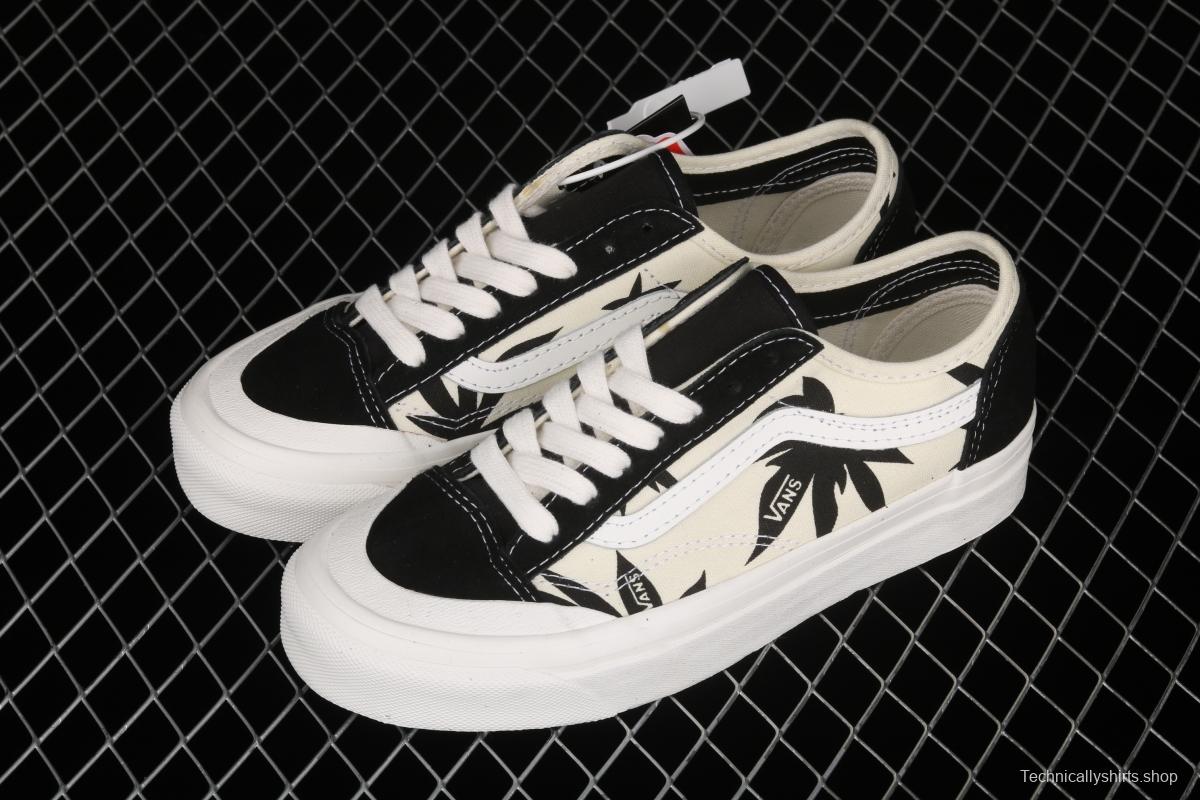 Vans Style 36 Cecon SF PEACEMINUSONE Baotou killer whale white print black maple leaf low-top board shoes VN0A3MVLK0A