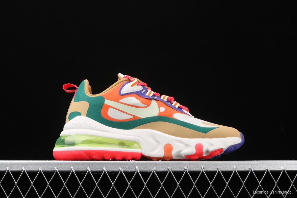 NIKE Air Max 270React new high-frequency mesh function half-palm air cushion cushioning running cloth shoes CQ4805-071