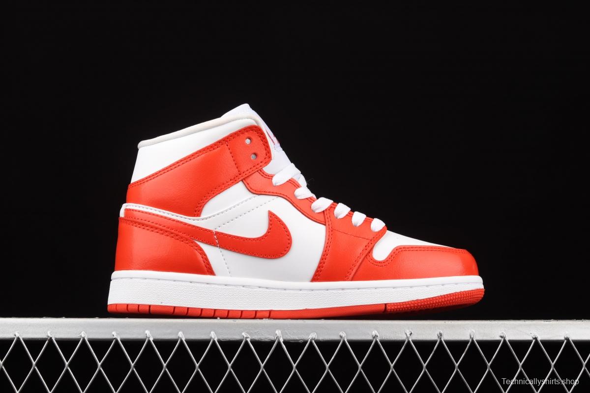 Air Jordan 1 Mid Havana Red Zhongbang Basketball shoes BQ6472-116