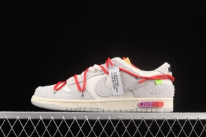 OFF-White x NIKE DUNK Low OW suede SB buckle rebound fashion casual board shoes DM0950-103