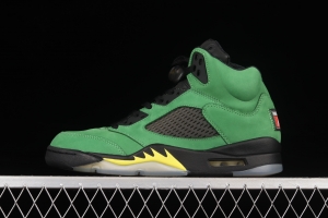 Air Jordan 5 SE Oregon Ducks Oregon Apple Green CK6631-307