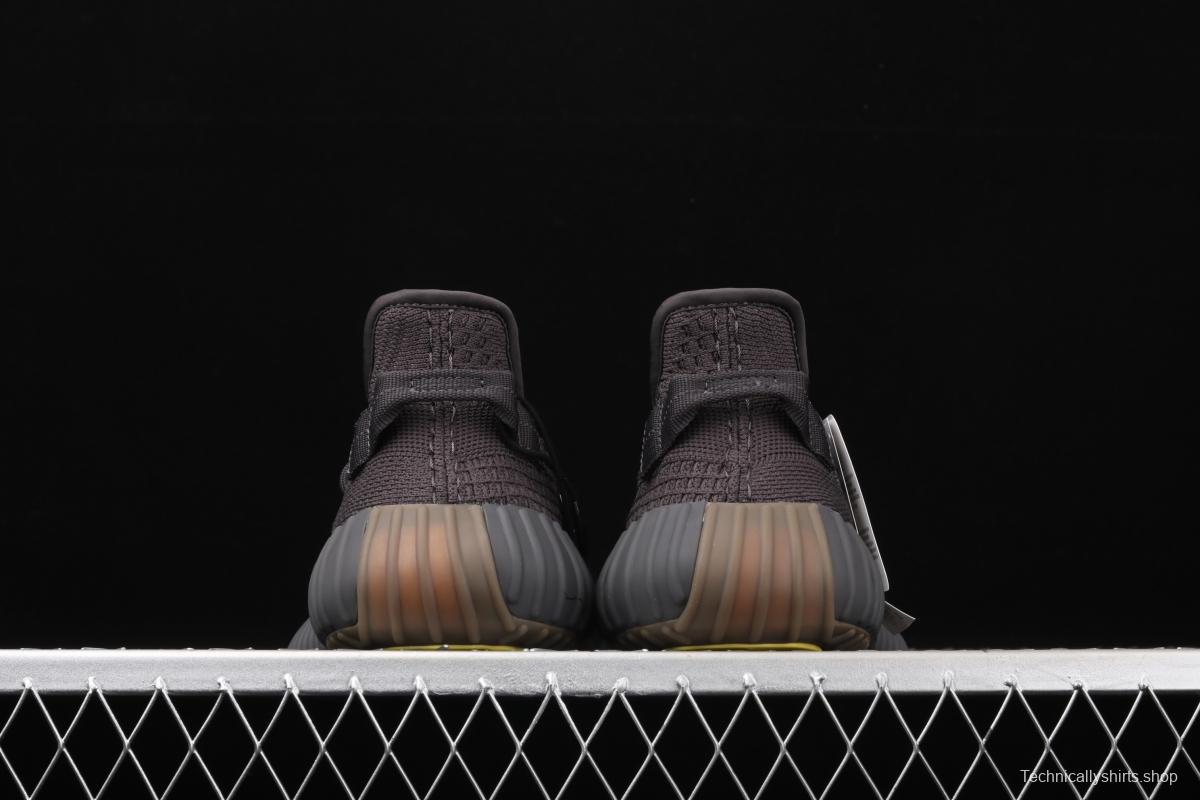 Adidas Yeezy Boost 350V2 Cinder FY4176 Darth Coconut 350 second generation hollowed-out side transparent rubber all over the sky star color BASF popcorn