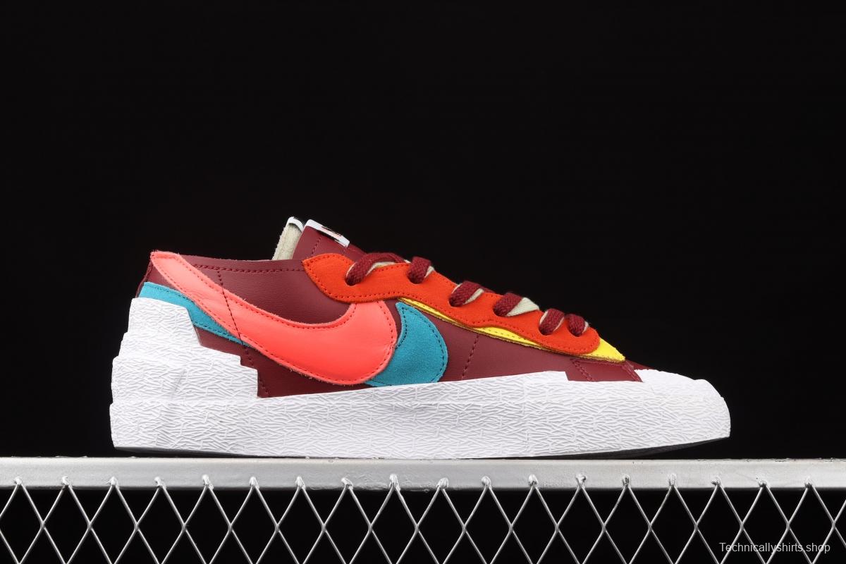Sacai x NIKE Blazer Low co-signed Trail Blazers low-top casual board shoes DM7901-600