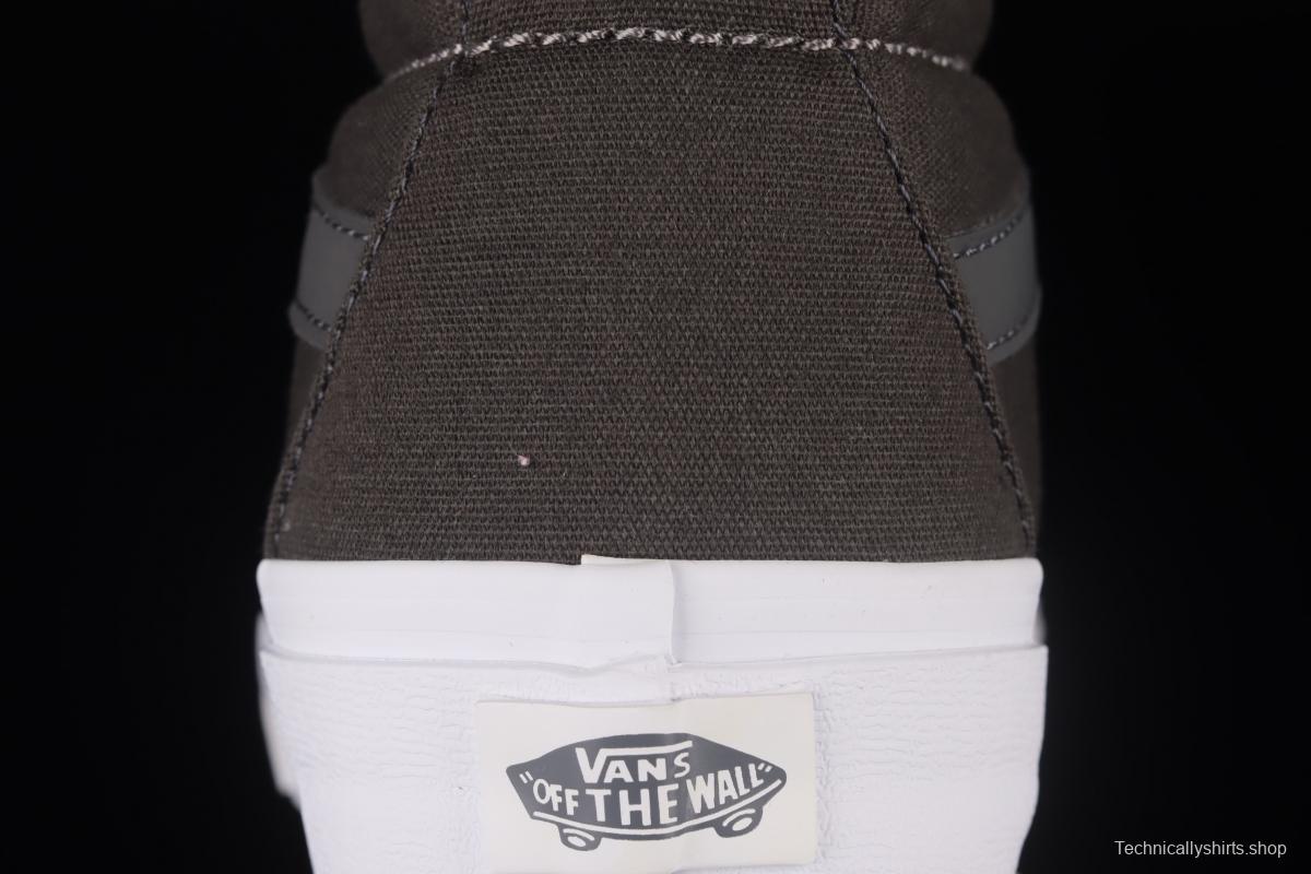 Vans Sk8-Hi Slim classic haze grey high top casual board shoes VN0A38F7POT