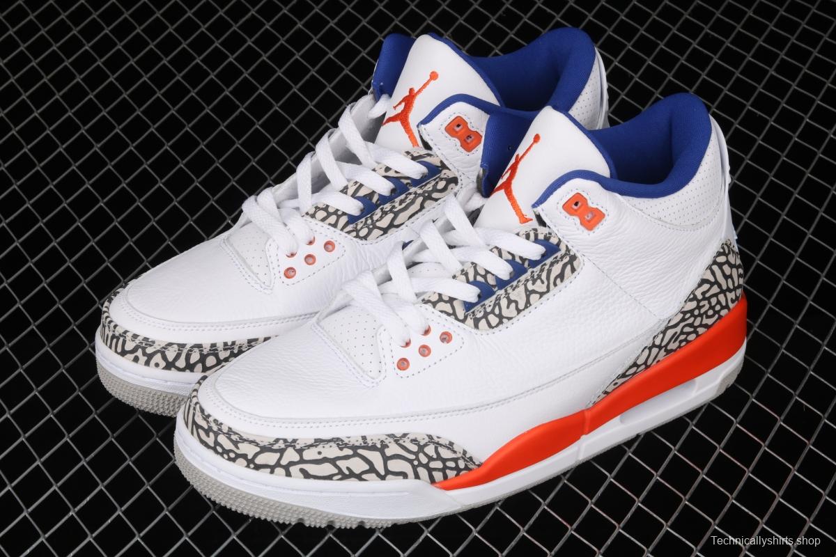 Air Jordan 3 Retro Knicks AJ3 Joe 3 Knicks color match 136064-148