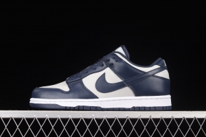 NIKE SB DUNK Low Georgetown Hoyas white, gray and blue SB buckle rebound fashion casual board shoes CW1590-004