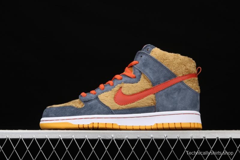 NIKE SB DUNK High Trd SB buckle rebound fashion casual board shoes 313171-781,