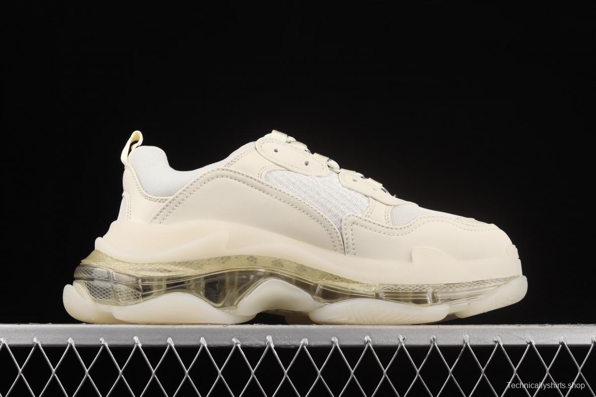 Balenciaga Triple S 3.0 full-combination nitrogen crystal outsole W2GA19100 for retro casual running shoes