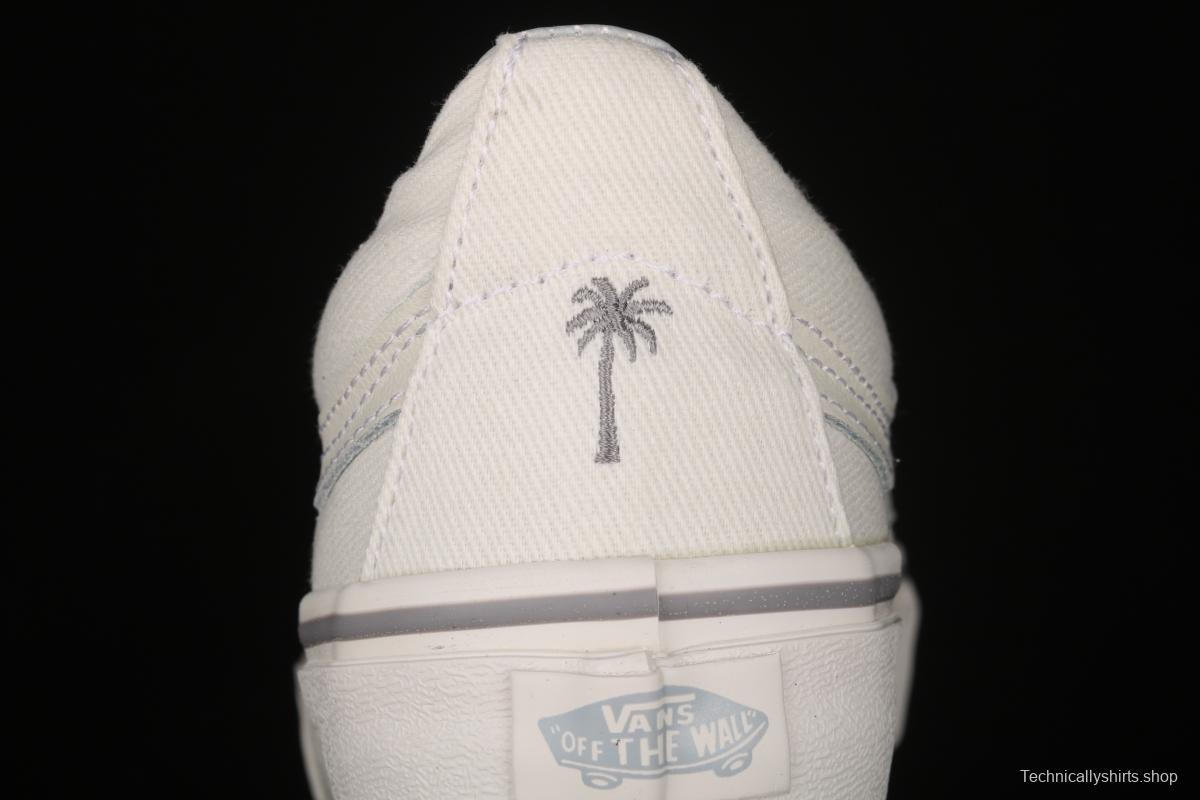 Vans Sk8-Low beige low-top embroidered coconut casual canvas shoes VN0A4UWI4WT