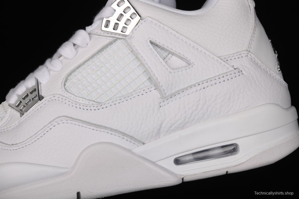 Air Jordan4 Retro PureMoney White Cat headlayer True Standard 308497-100