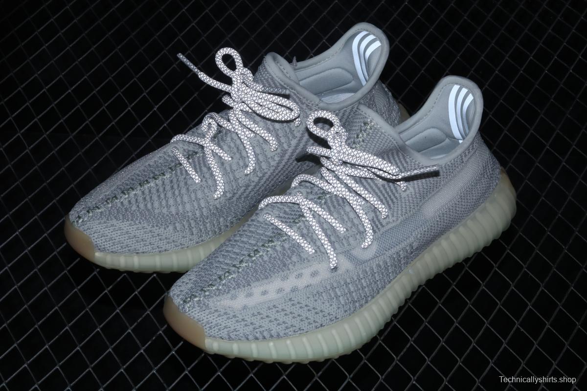 Adidas Yeezy Boost 350V2 Tailgate FX4348 Darth Coconut 350 second generation hollowed-out Asian gray angel color