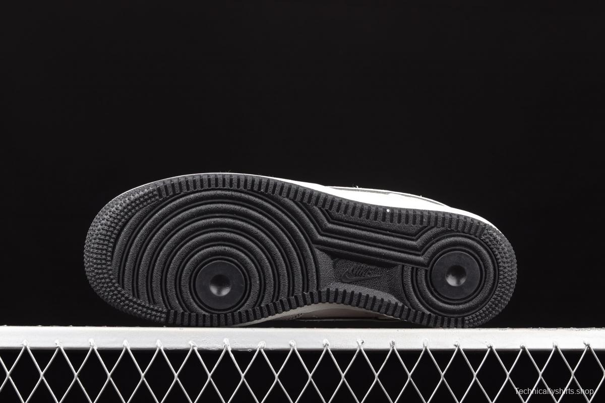 Stussy x NIKE Air Force 1 Low Stussi co-named rice black reflective low-top casual board shoes UN1635-702