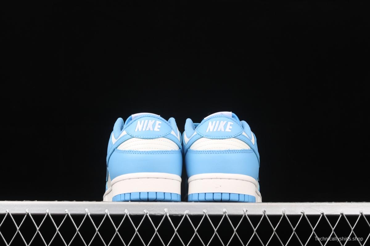 NIKE DUNK Low University Blue White Blue North Carolina White Blue Slam Dunk Series low side Leisure Sports Skateboard shoes DD1391-102