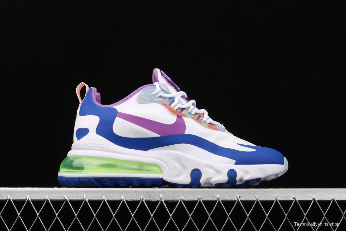 NIKE Air Max 270React new high-frequency mesh function half-palm air cushion running shoes CW0630-100