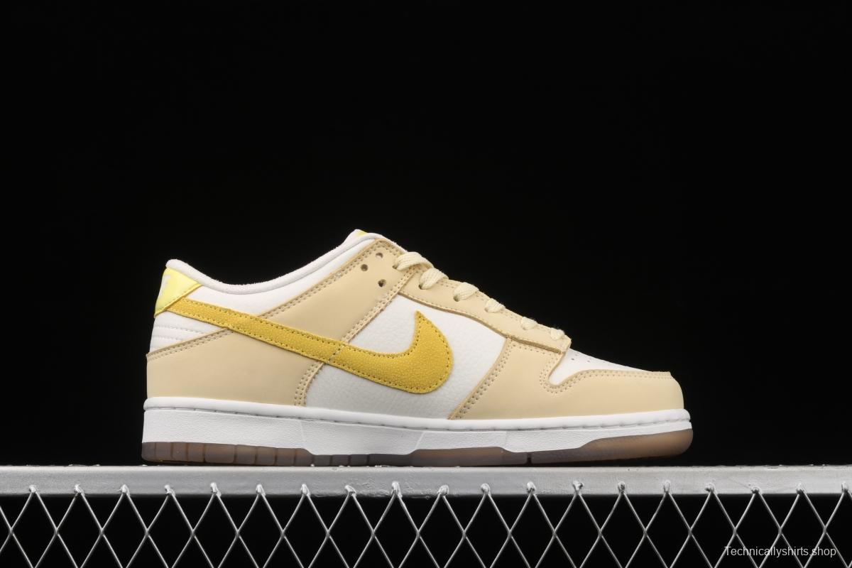 NIKE SB DUNK Low dunk series lemon yellow color matching low-side leisure sports skateboard shoes DJ6902-700