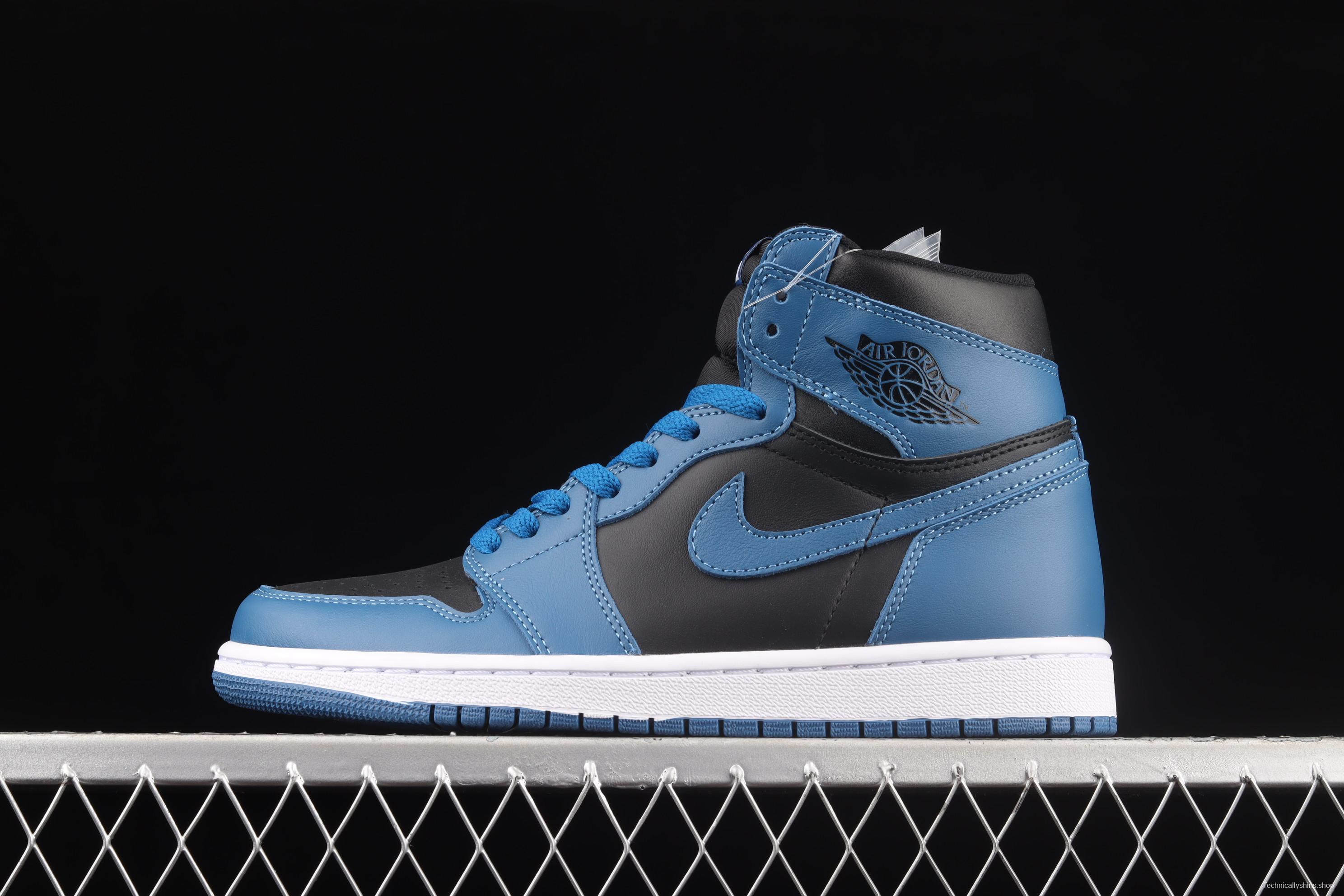 Air Jordan 1 Retro High OG Dark Marina Blue Royal Blue 2.0 high top basketball shoes 555088-404