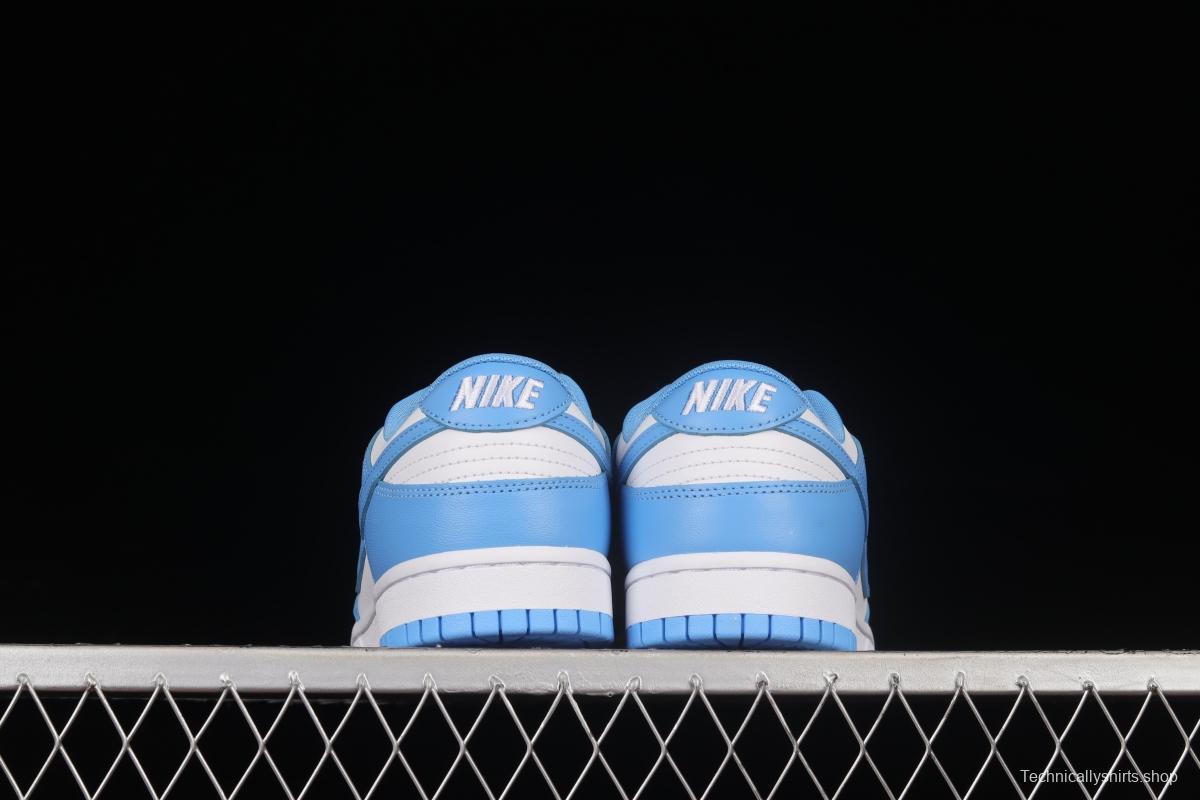 NIKE DUNK Low University Blue white blue North Carolina white and blue dunk series low-top casual sports skateboard shoes DD1391-102