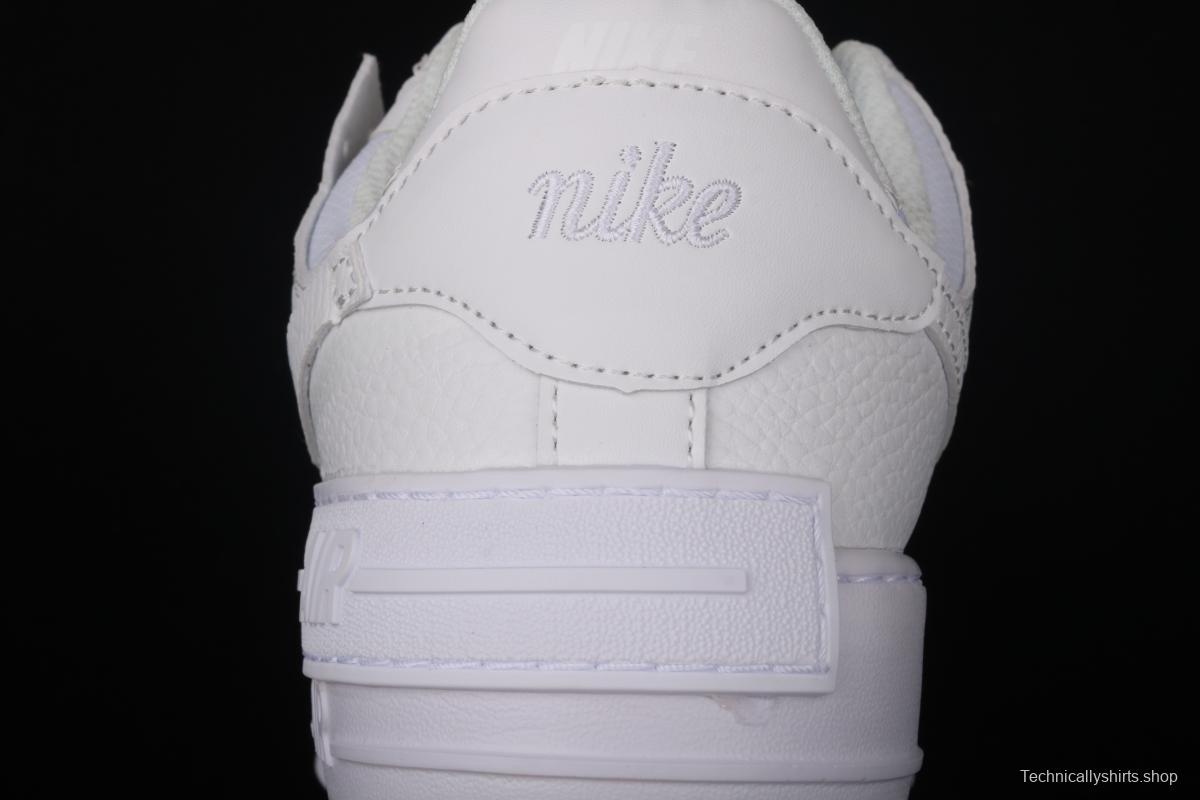 NIKE Air Force 1 ShAdidasow light weight heightened low-top board shoes CI0919-110,