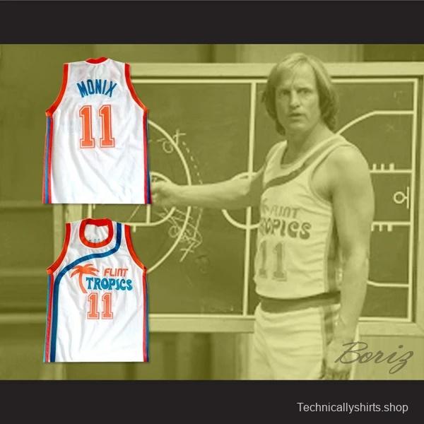 Flint Tropics 11 Ed Monix Basketball Jersey Semi Pro Team