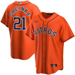 Men's Zack Greinke Orange Alternate 2020 Player Team Jersey