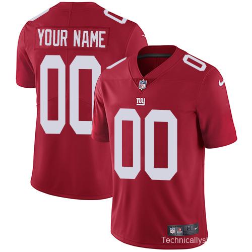 Men's Red Customized Alternate Limited Team Jersey