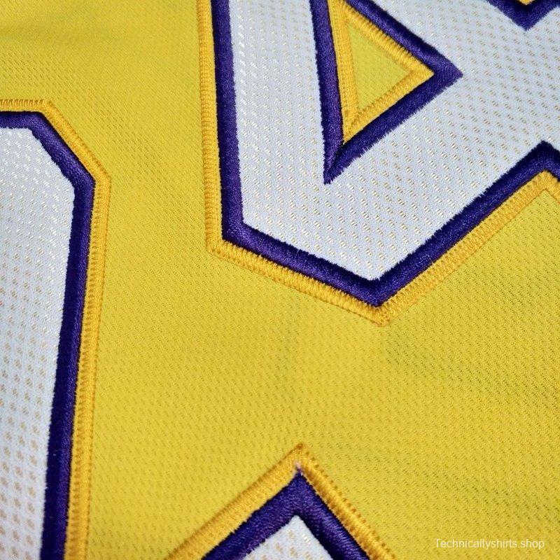 Men's Kobe Bryant Yellow Retro Classic Team Jersey