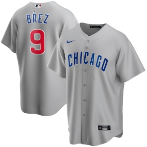 Youth Javier Baez Gray Road 2020 Player Team Jersey