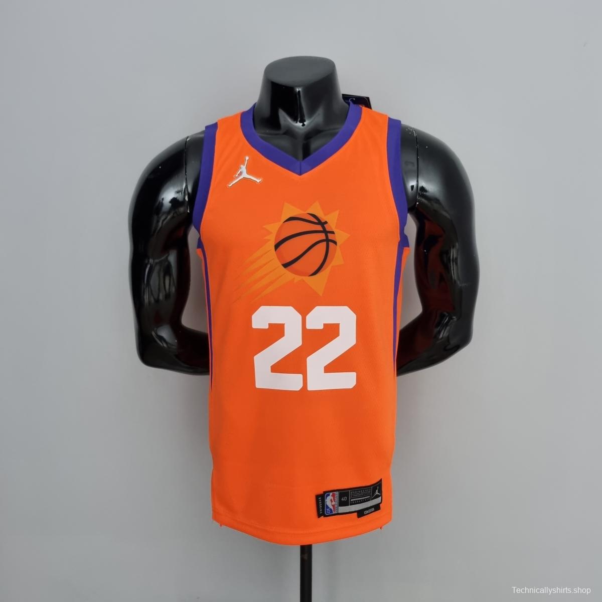 75th Anniversary AYTON#22 Phoenix Suns Jordan Theme Orange NBA Jersey