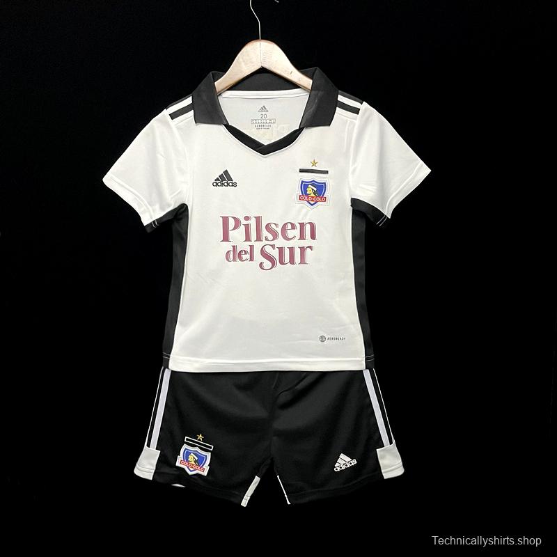 22/23 Colo Colo Home Kids 16-28 Soccer Jersey