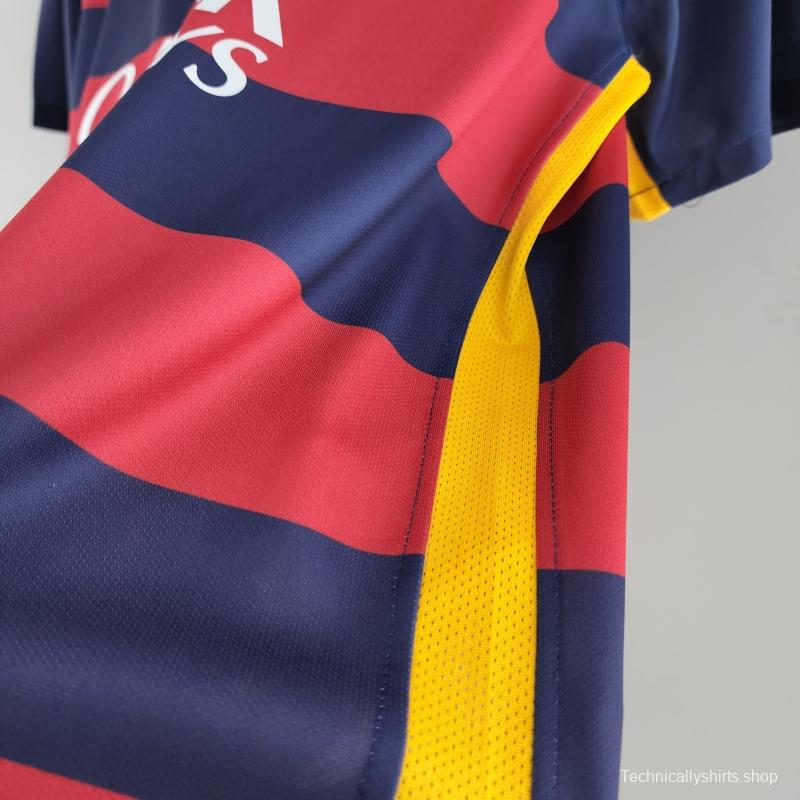 Retro 15/16 Barcelona Home  Soccer Jersey