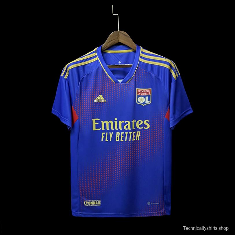 22/23 Lyon 3rd Away Soccer Jersey