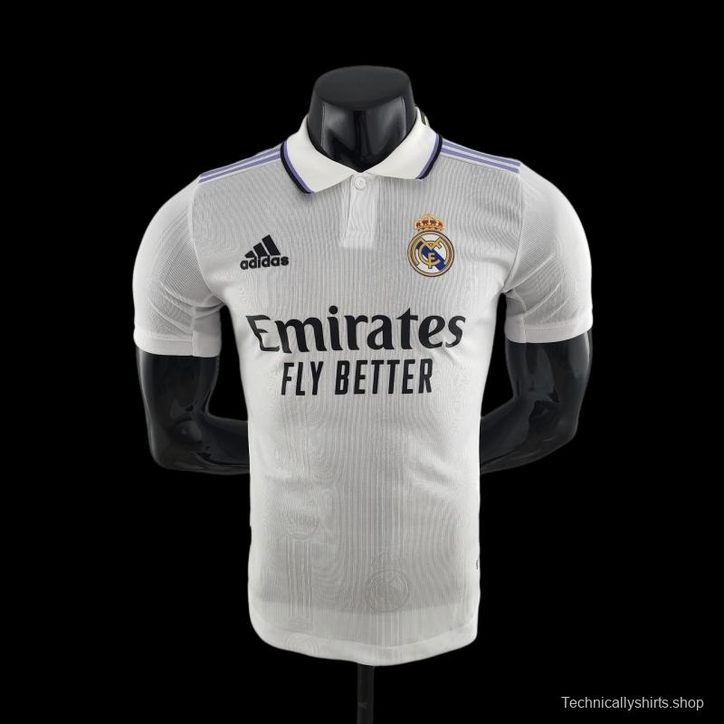 Player Version 22/23 Real Madrid Home Soccer Jersey