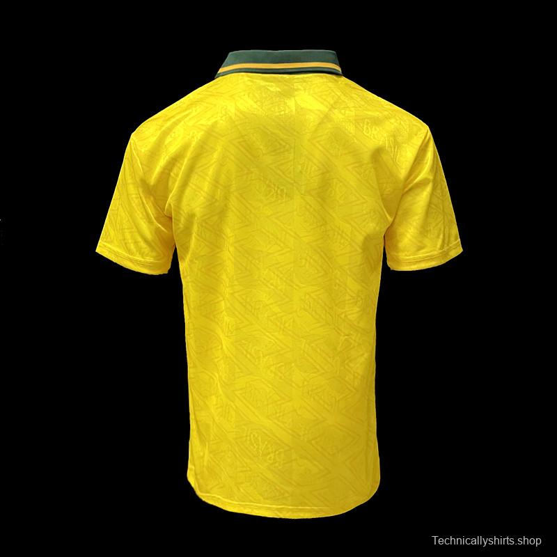 Retro 91/93 Brazil Home Soccer Jersey