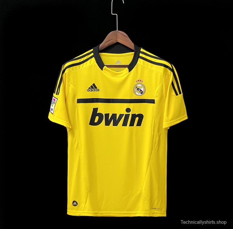 Retro 11/12 Real Madrid Goalkeeper Yellow Jersey