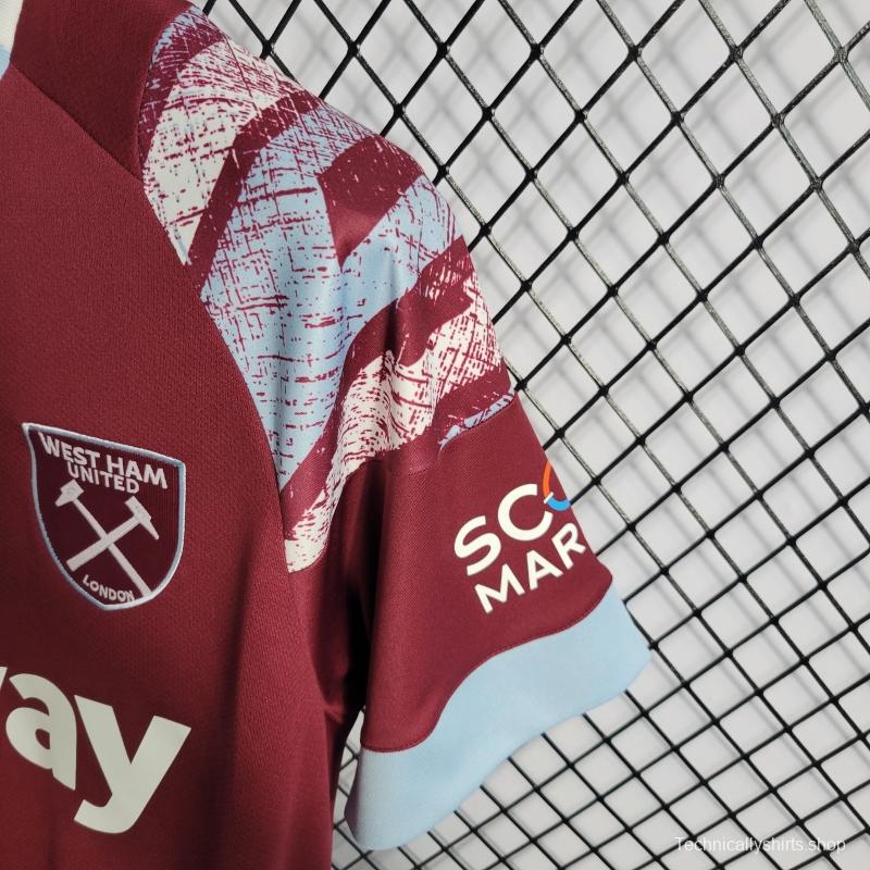 22/23 West Ham Home Soccer Jersey