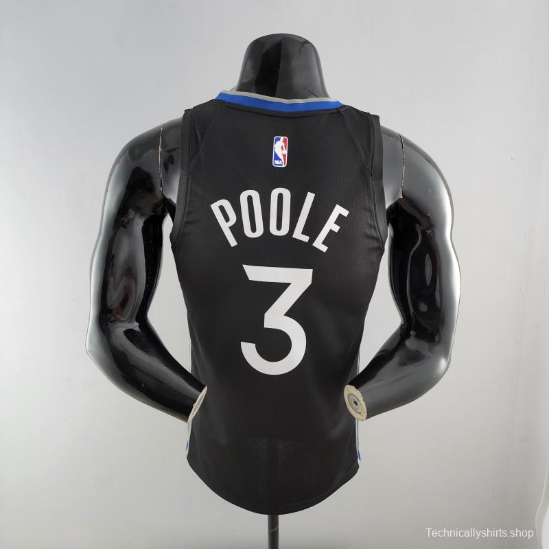 2020 POOLE#3 Warriors City Edition Black &amp; Grey NBA Jersey