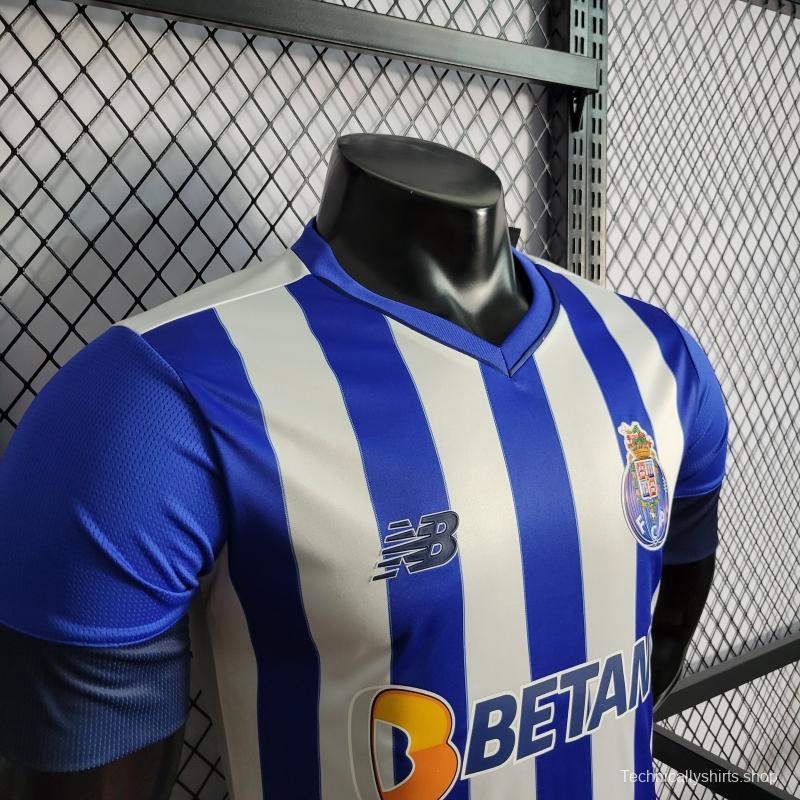 22/23 Player Version Porto Home Soccer Jersey