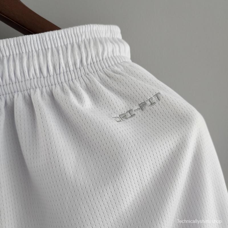 2022 NBA Jordan Shorts White