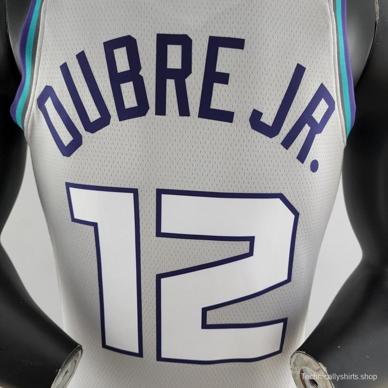 2019 NBA Oubre Jr. #12 Charlotte Hornets Grey Jersey