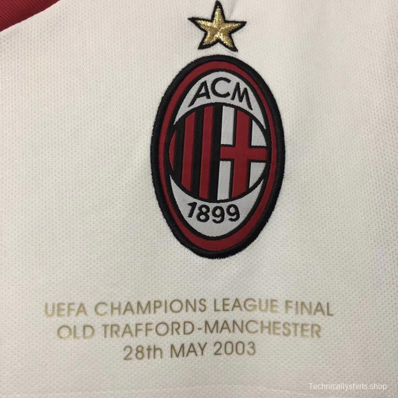 Retro 02/03 AC Milan Away Soccer Jersey